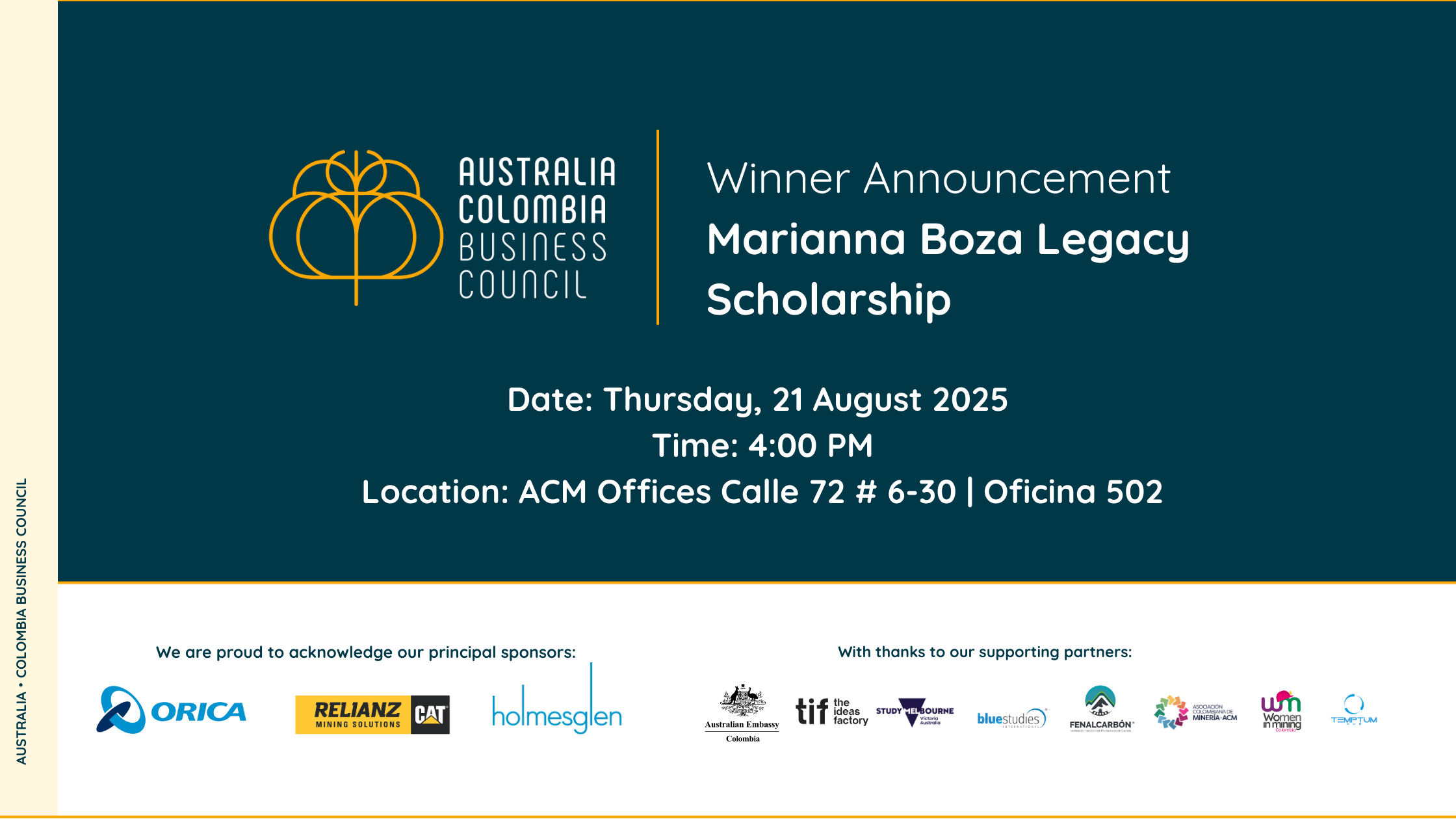 Scholarship Winner Announcement Event